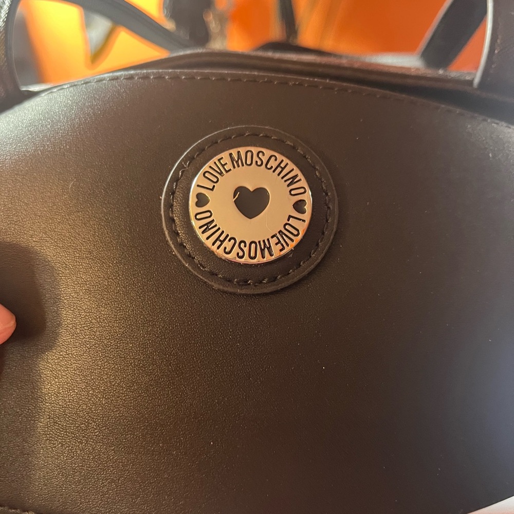 Love Moschino Black Leather shoulder bag Tote and wallet - Picture 9 of 10
